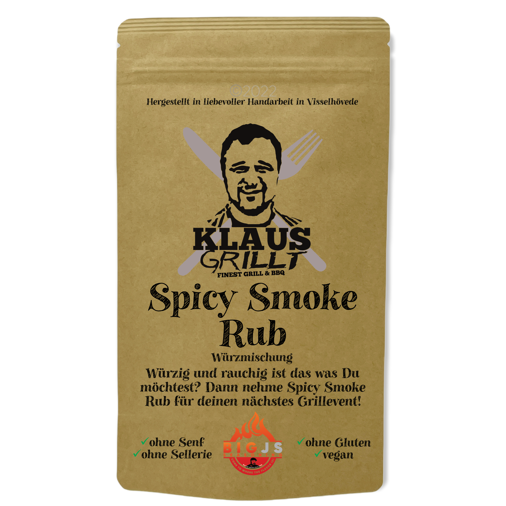 Klaus grillt Spicy Smoke Rub 250g Beutel