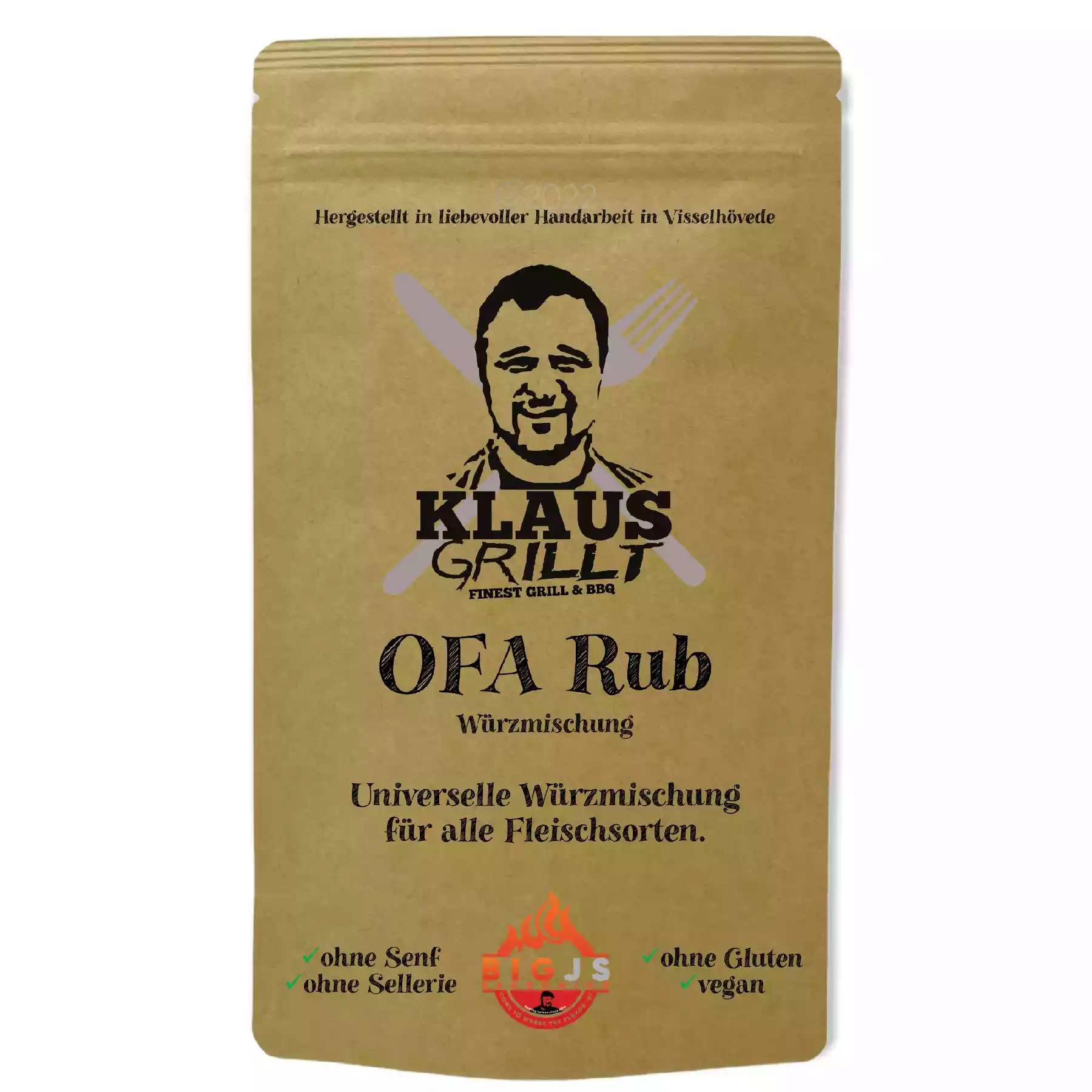 Klaus grillt O.F.A Rub 250 g Beutel