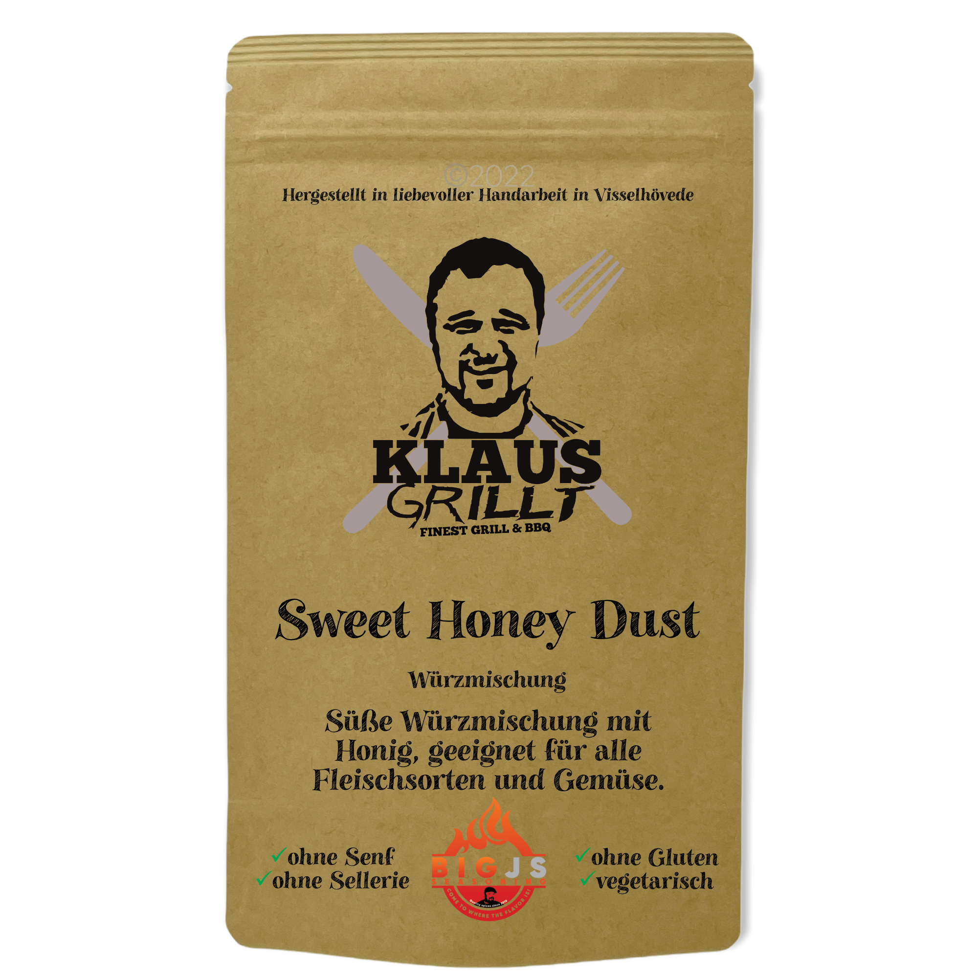 Klaus grillt Sweet Honey Dust 250g Beutel