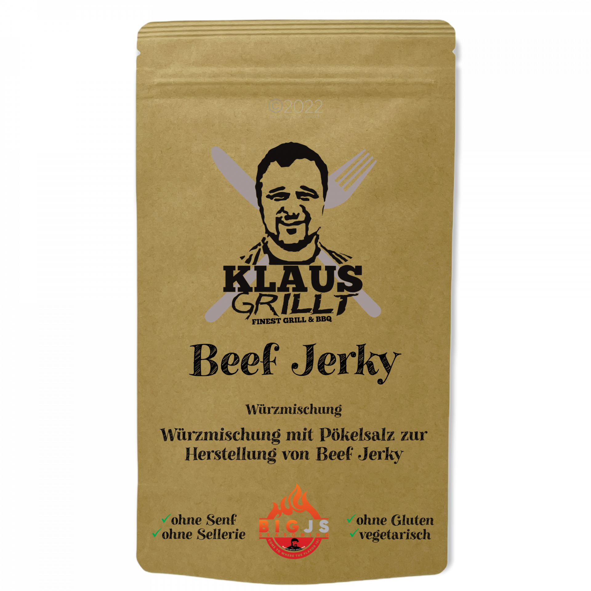 Klaus grillt Beef Jerky Würzmischung 400 g Beutel