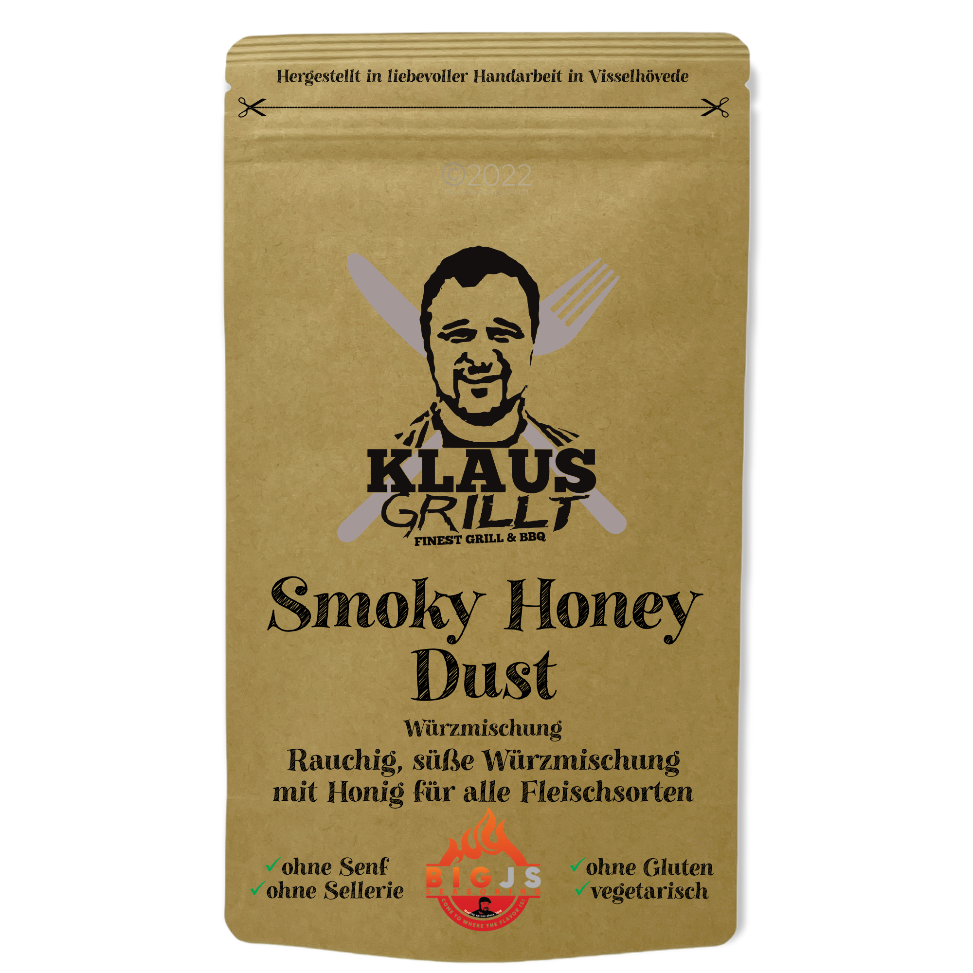 Klaus grillt Smokey Honey Dust 250g Beutel
