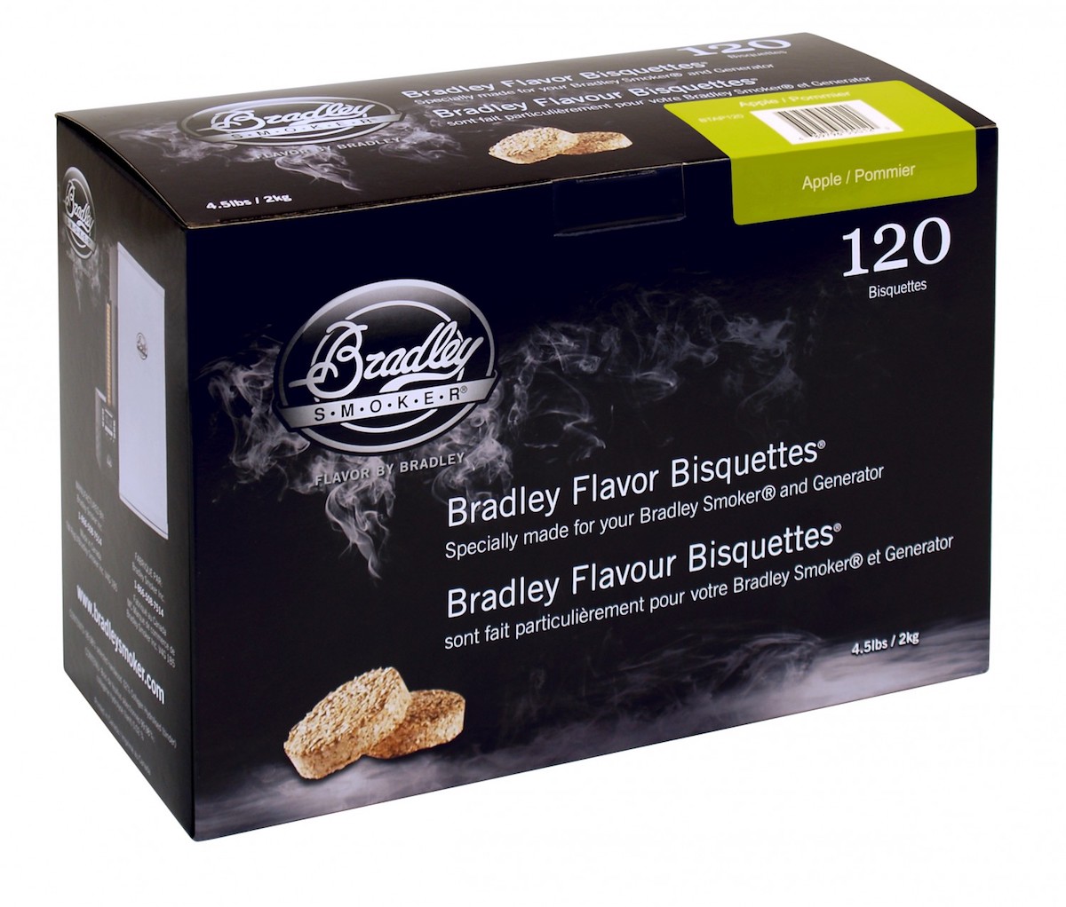 Bradley Smoker Apfel-Aromabisquetten (120 Stück)