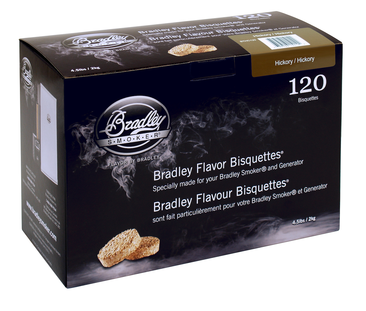 Bradley Smoker Hickory-Aromabisquetten (120 Stück)