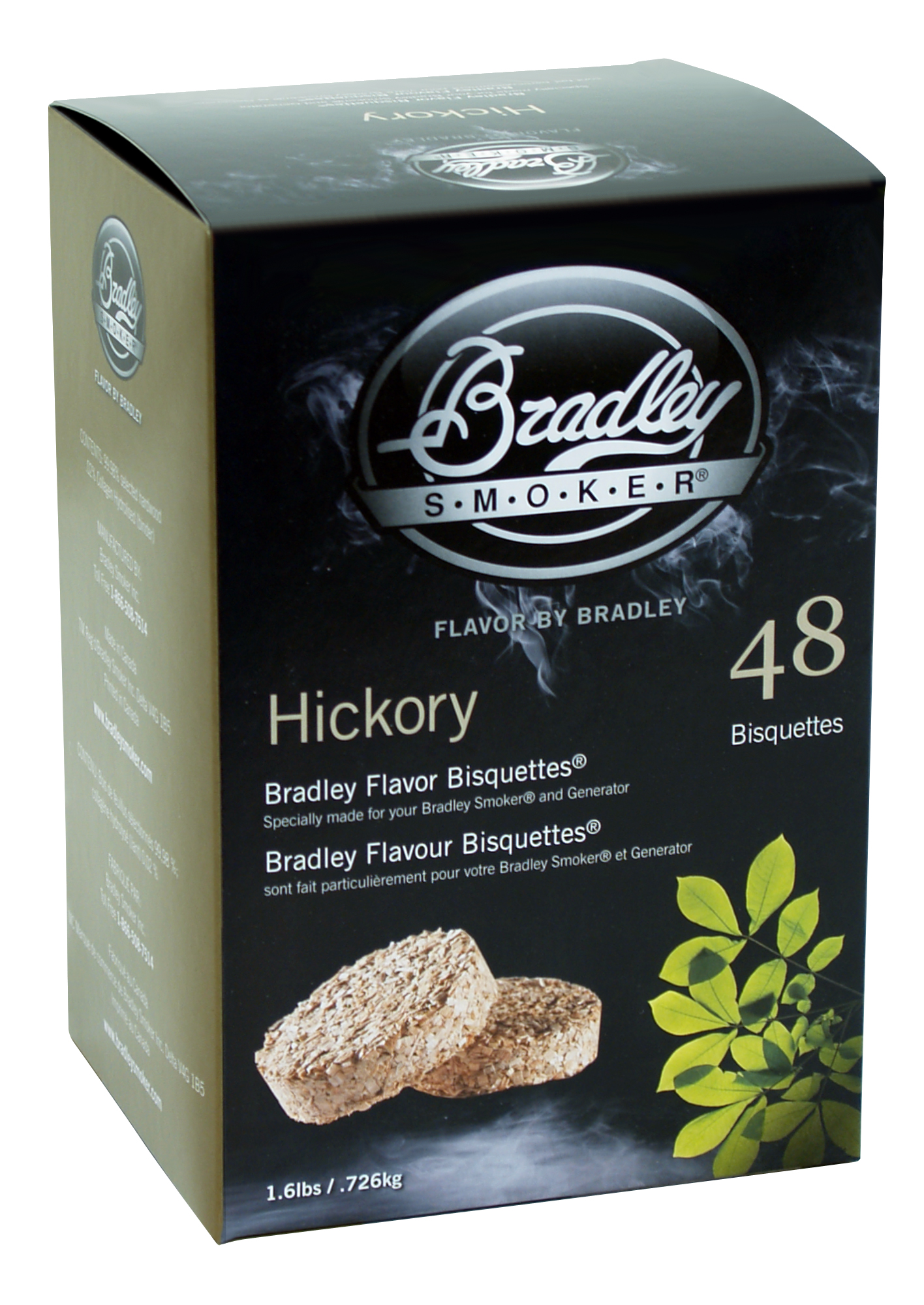 Bradley Smoker Hickory-Aromabisquetten (48 Stück)