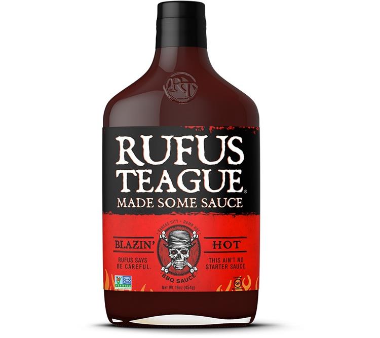 RUFUS TEAGUE Blazin Hot Sauce 16 oz